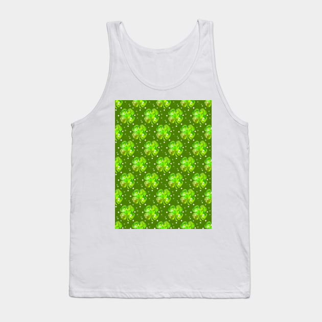 ST PADDYS Day  Four Leaf Clover - St Patricks Day Art Tank Top by SartorisArt1